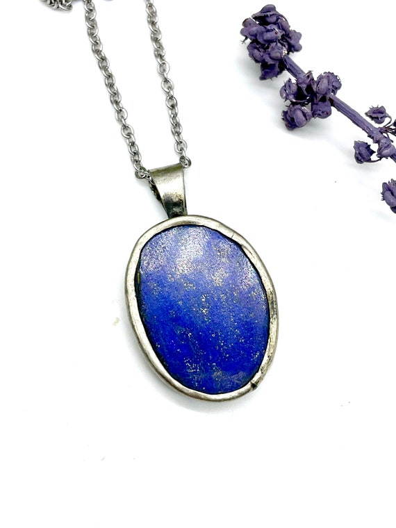 Amazon.com: PURPLE WHALE Created Lapis Lazuli Necklace for Women and Men,  Round Polish Beaded Necklace for Healing and Protection, Handmade Fashion  Jewelry, Deep Blue, 19 Inches: Clothing, Shoes & Jewelry