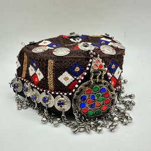 Traditional Afghan Uzbek Hat, Halima Sultan Cap Halime Sultan Cap