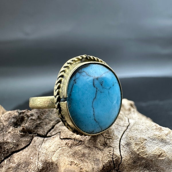 Anneau de LAPIS-LAZULI - Bague pierre lapis-