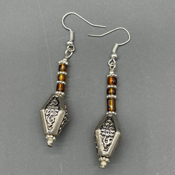 Boucles d'oreilles Ethniques-Bijoux Ethniques Afghan-Bijoux du monde #BN