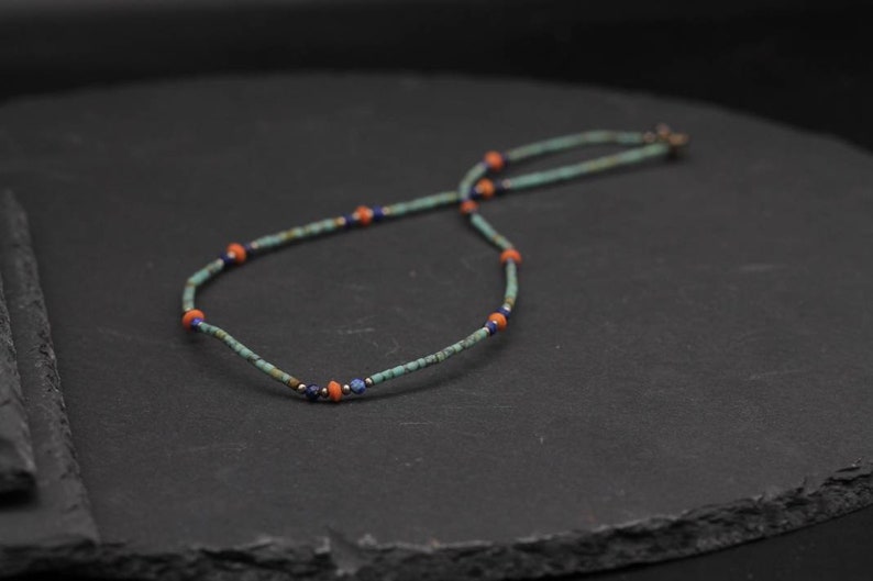natural tiny pearl necklace tiny pearl necklace and lapis lazuli fine pearl necklace