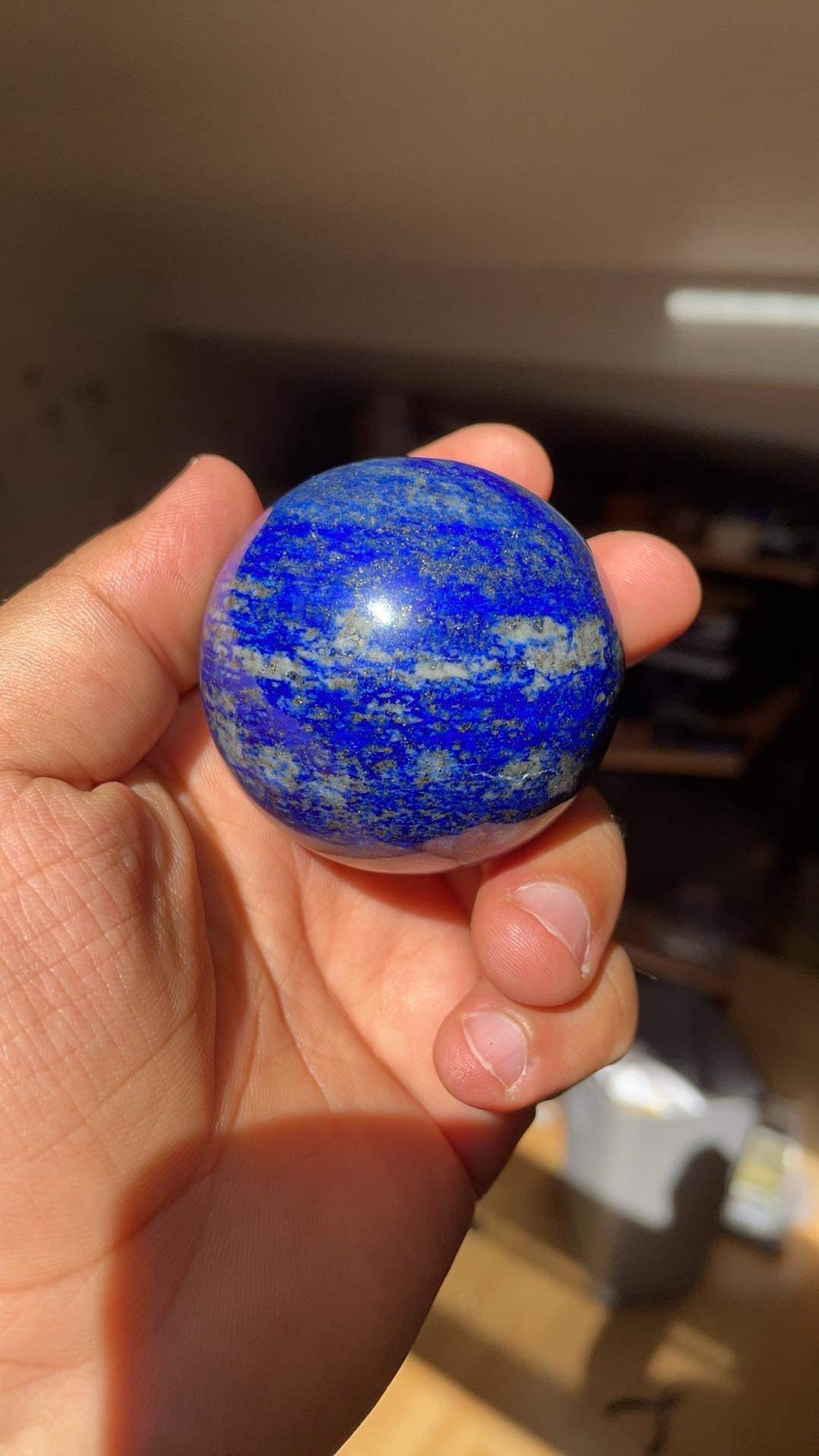 Sphère Pierre Lapis Lazuli, Cadeau Fête Des Mères