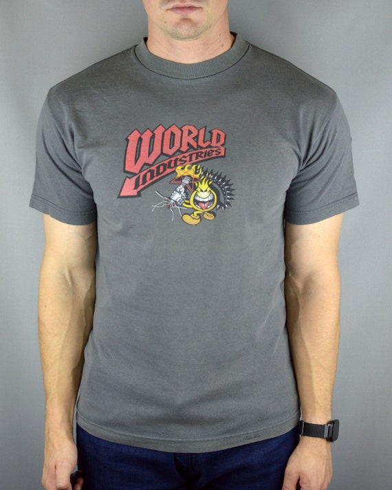 Vintage World Industries Flameboy with guitar t sh