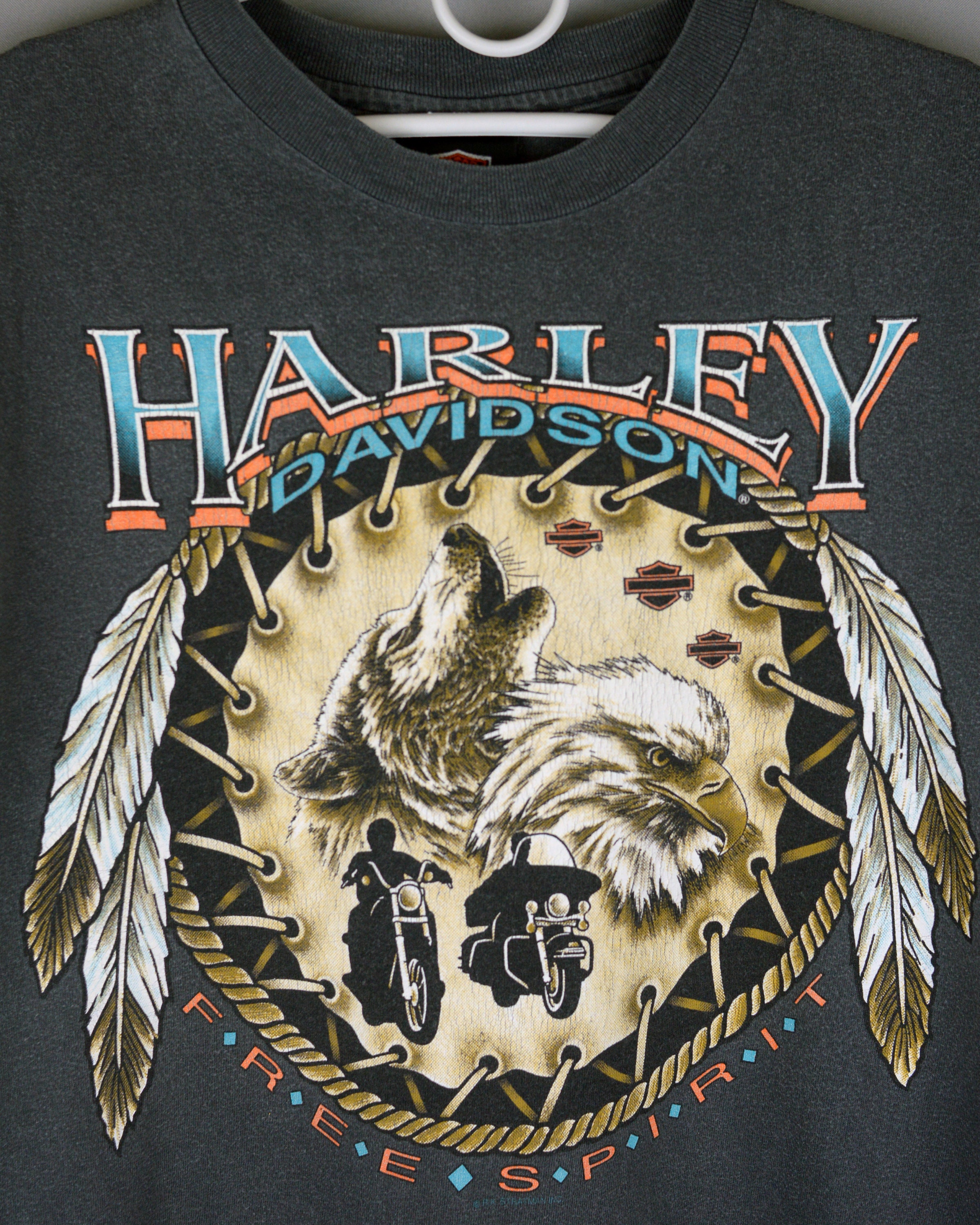 Vintage Harley Davidson Free Spirit Kona Hawaii 90s T Shirt - Etsy
