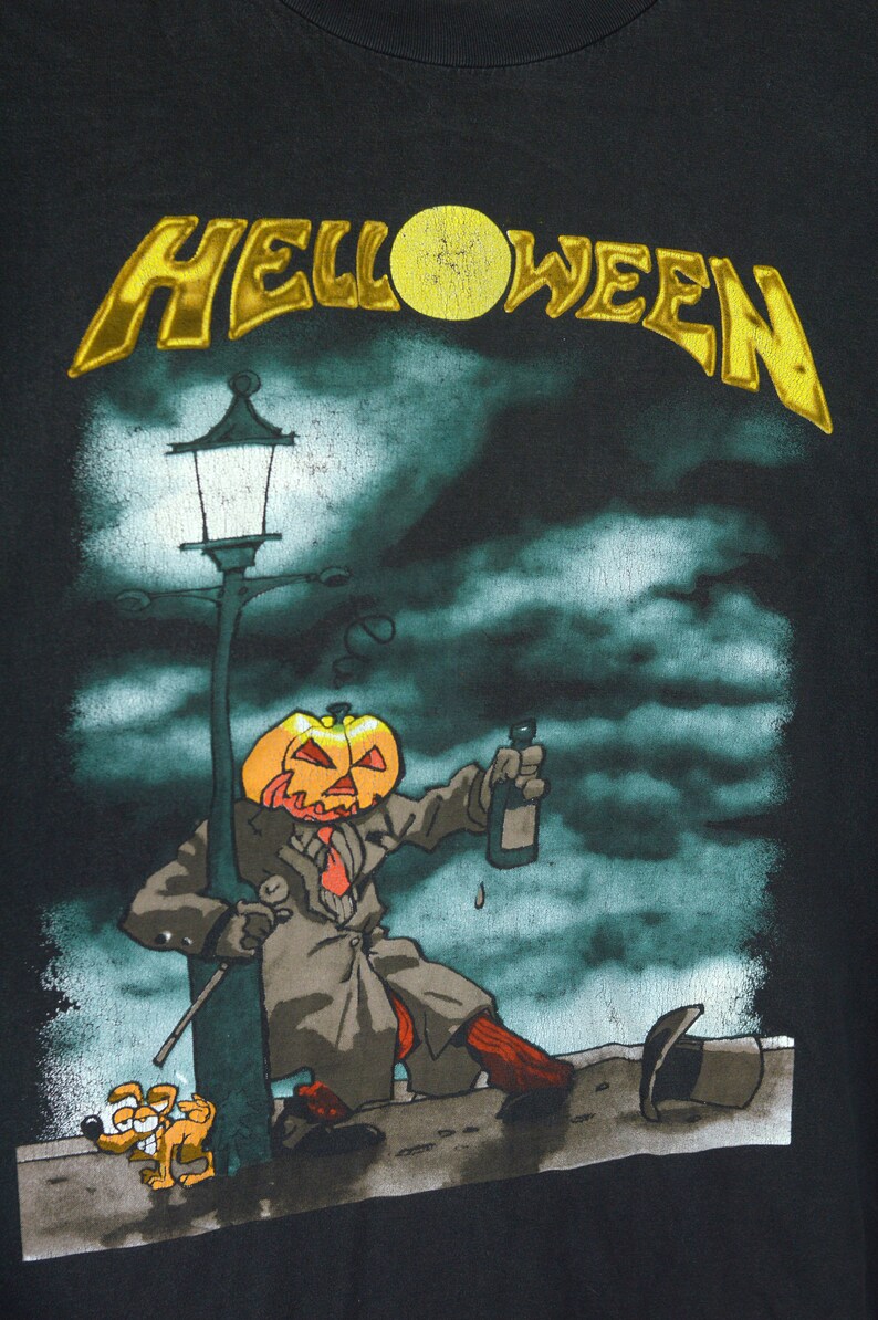 Vintage Helloween Master Ring World Tour 94 95 t shirt image 3