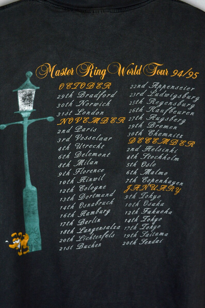 Vintage Helloween Master Ring World Tour 94 95 t shirt image 5