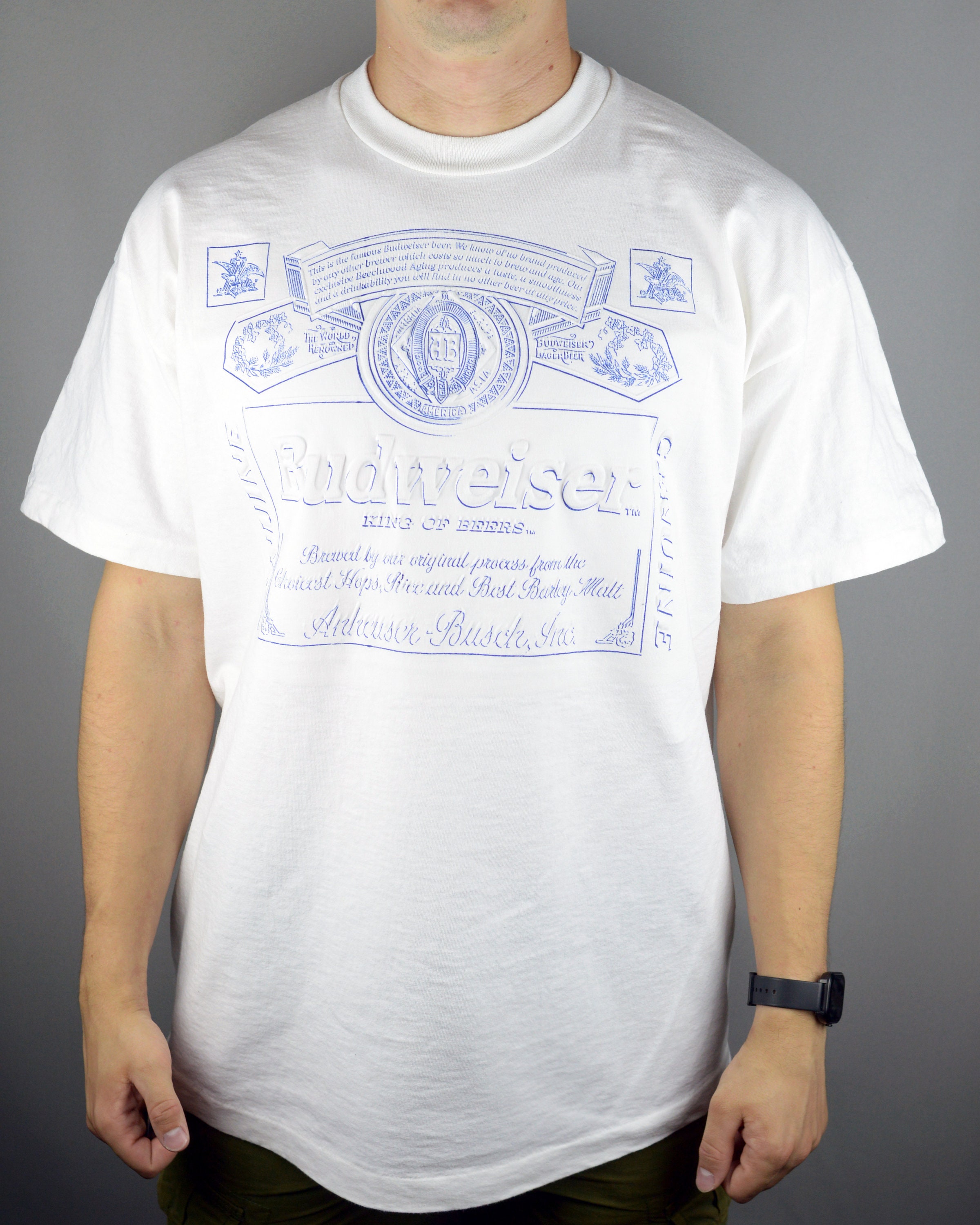 Vintage Budweiser 90s T Shirt single 