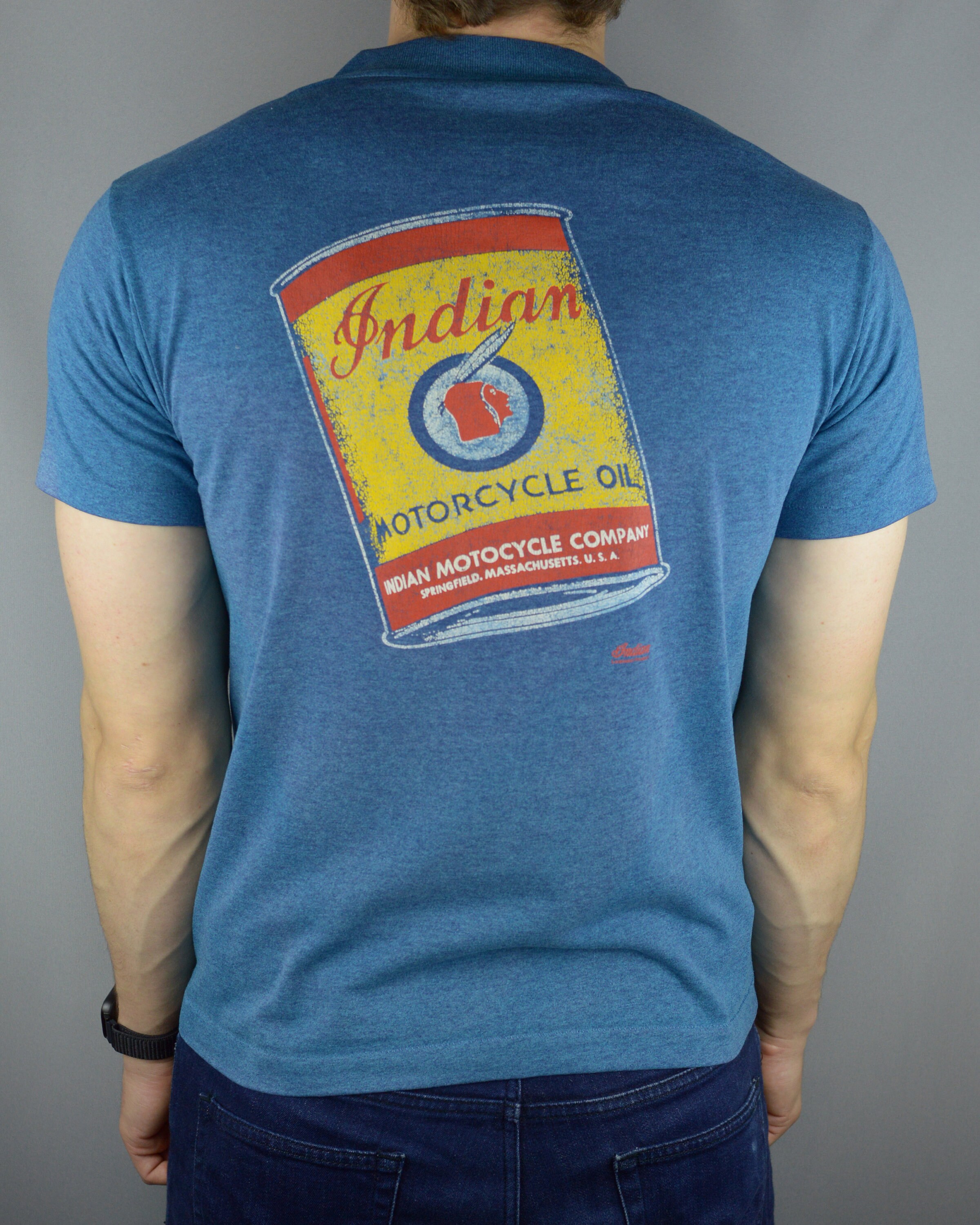 Vintage Indian Motorcycle 90s T Shirt single Stitch 50 50 Etsy UK