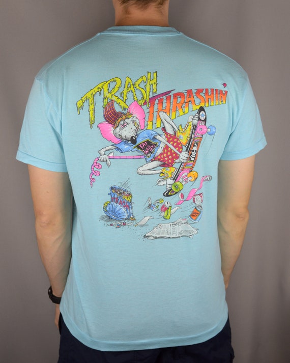 Vintage Trash Thrashin 80s t shirt View 2