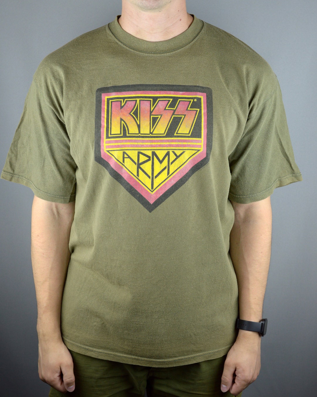 Vintage KISS T-shirt, KISS T-shirt, KISS, Band Tee, Distressed Band T-shirt,  Distressed T-shirt, Reworked Band T-shirt, The Band Kiss