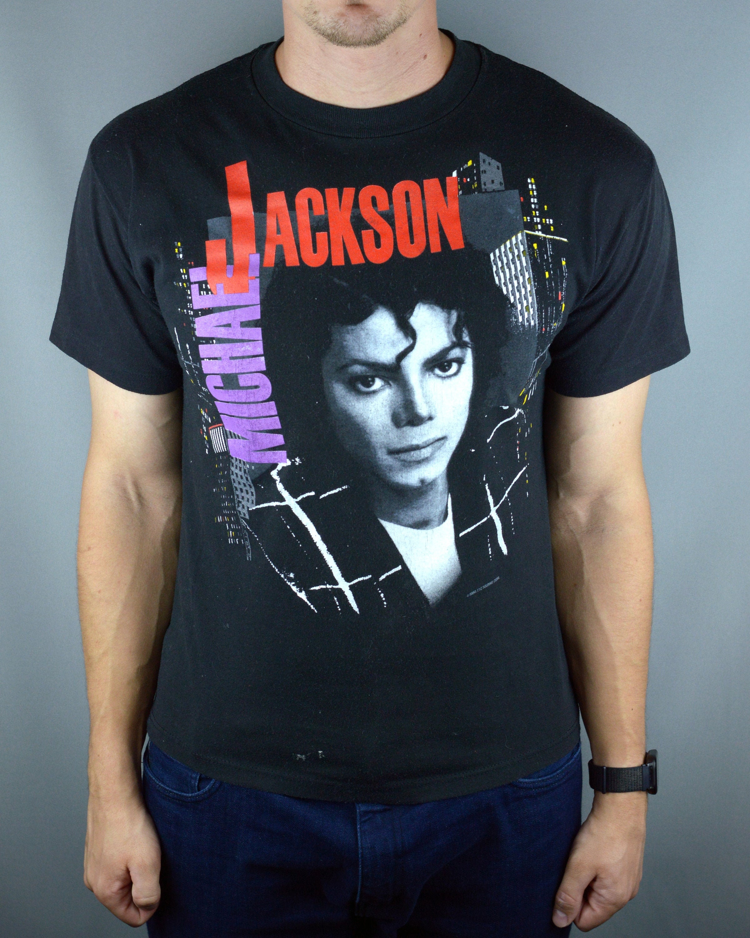 micheal jackson tshirt  Michael jackson bad tour, Michael jackson, Michael  jackson tour