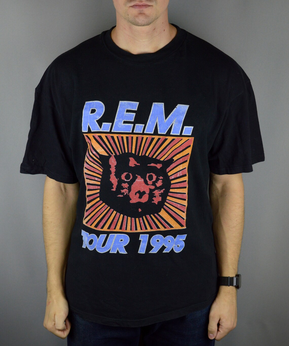 Vintage REM 1995 Tour T Shirt Etsy
