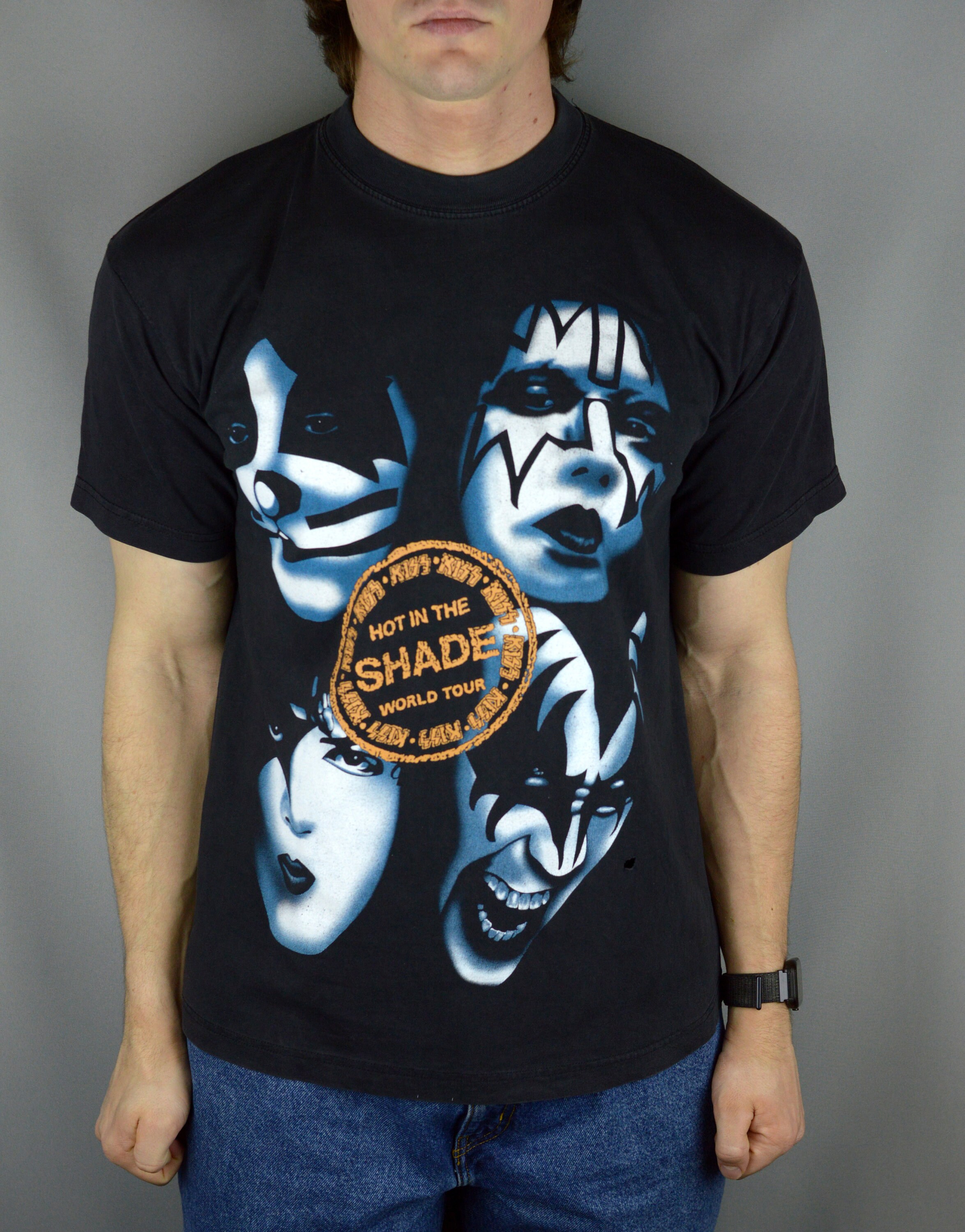 Vintage Kiss Hot in the Shade 90s t shirt - Etsy 日本