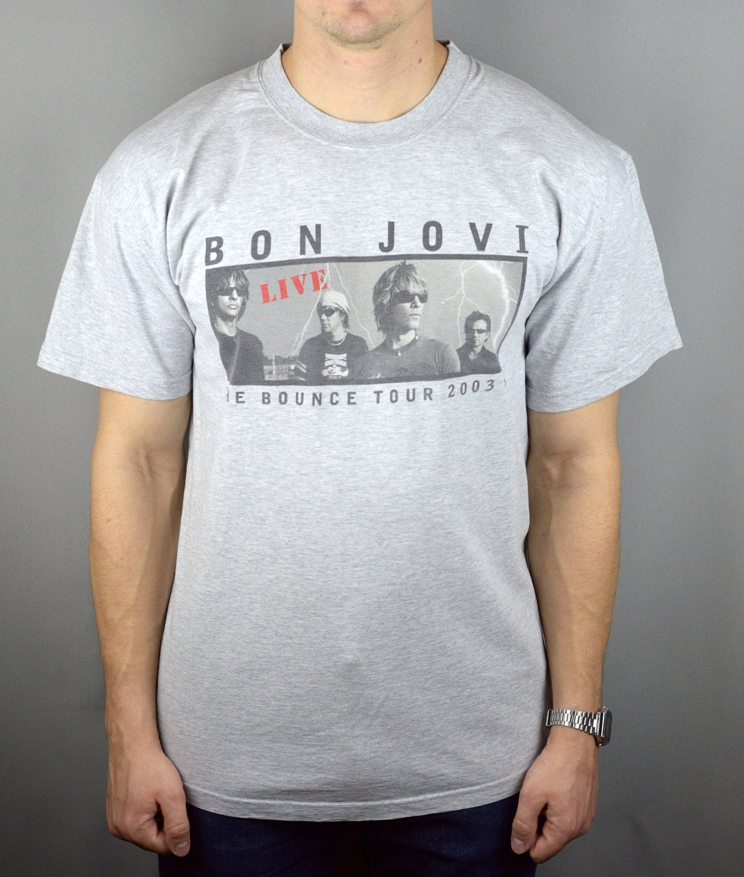 1989年vintage ボンジョヴィBONJOVI Tシャツ - トップス