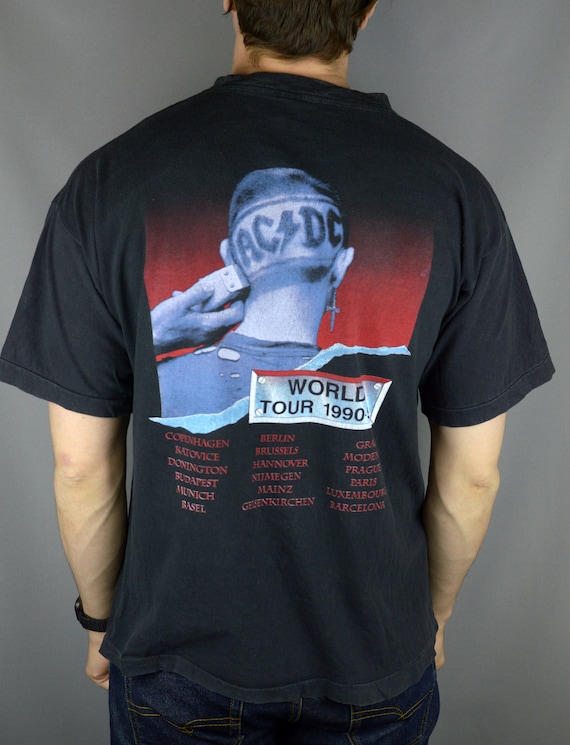 Vintage AC DC The Razors Edge 1990 t shirt Gem