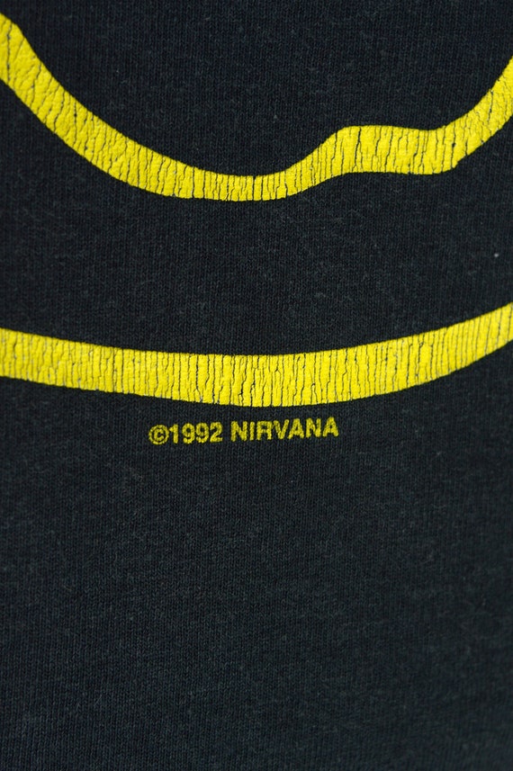 Vintage Nirvana Smile 1992 t shirt - image 5