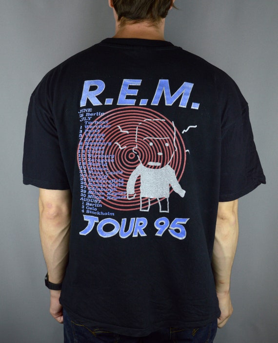 Vintage REM 1995 Tour T Shirt - Etsy