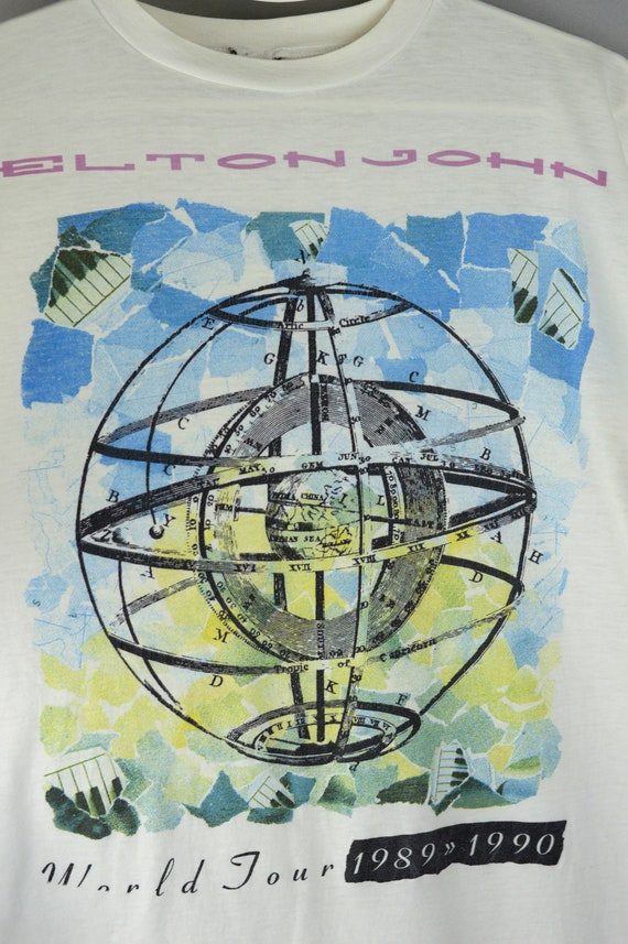 Vintage Elton John 1989 World Tour t shirt - image 2