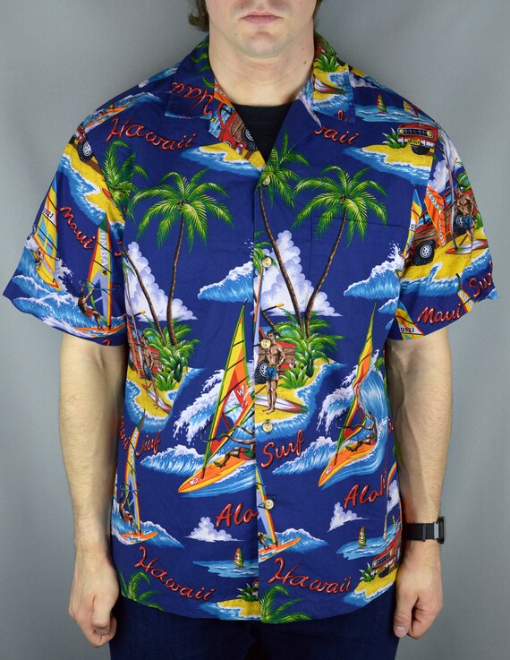 Vintage Styled by RJC Hawaiian 80s T Shirt made in Hawaii 