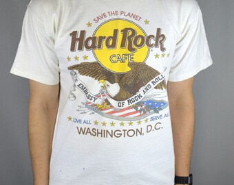 Vintage Hard Rock Cafe American Bald Eagle 90s t shirt