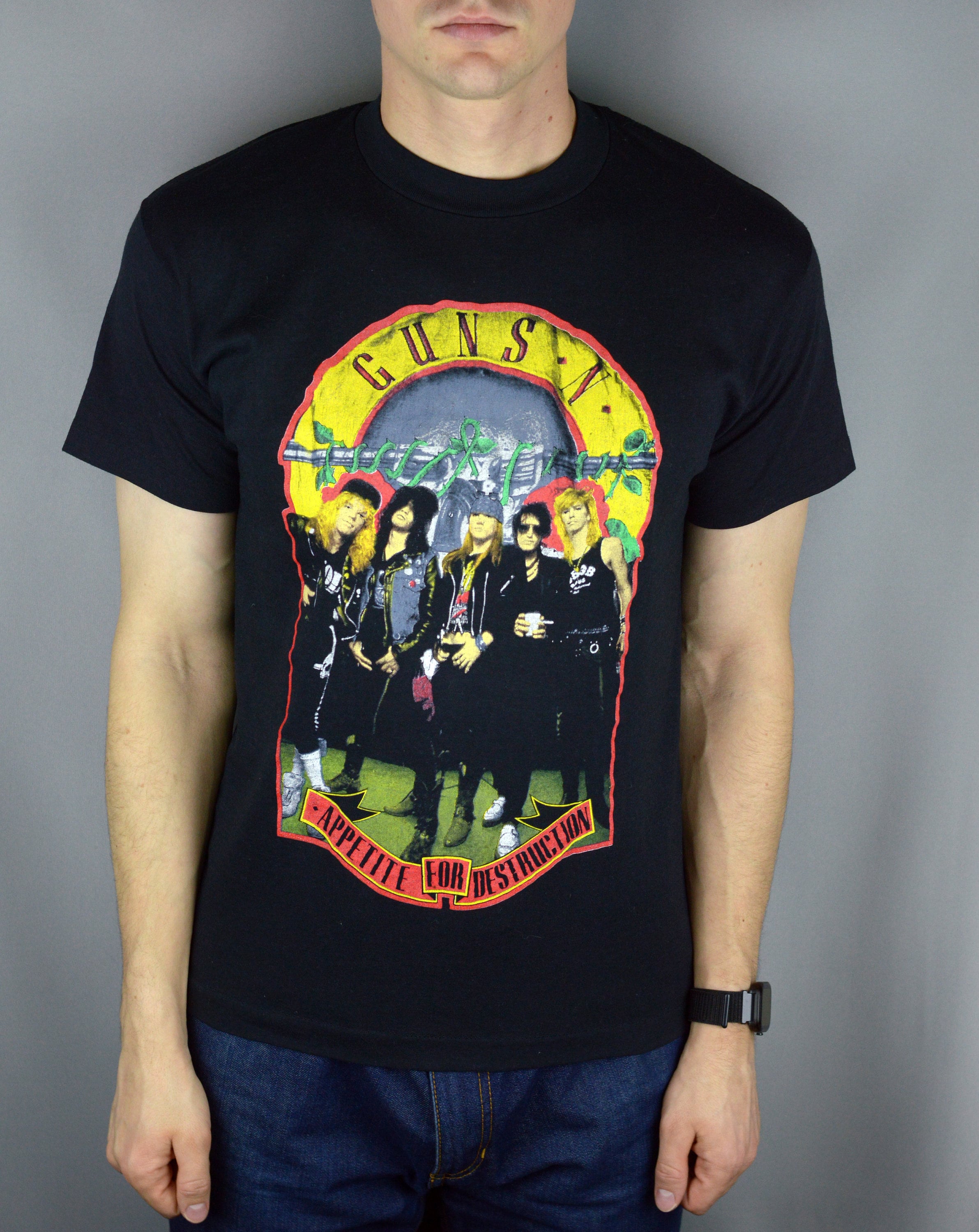 80sビンテージ GUNS N' ROSES ガンズアンドローゼズ Tシャツ - Tシャツ