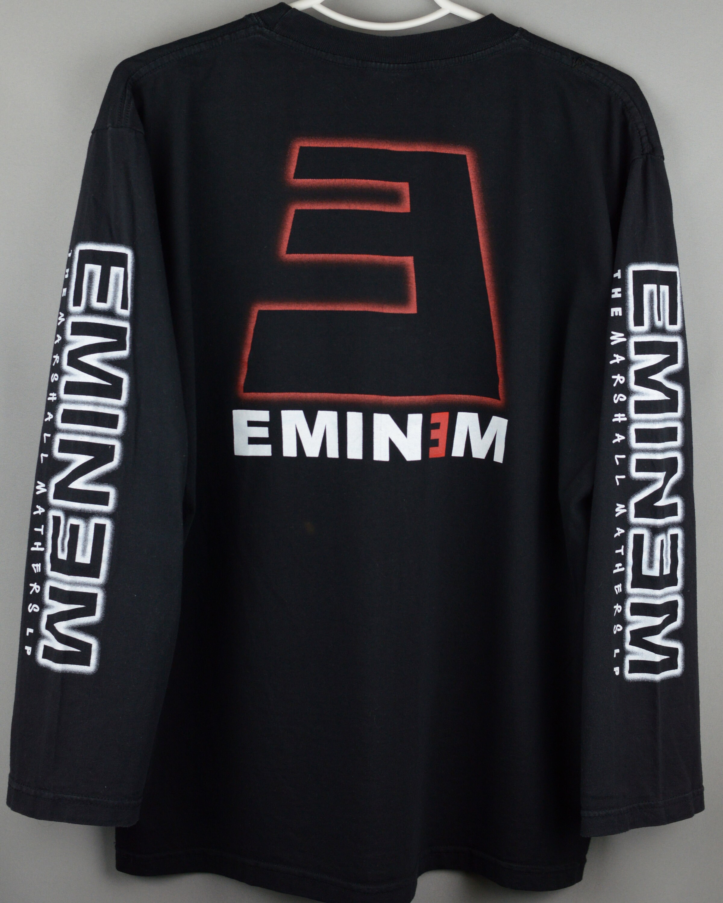 T-shirt Officiel Eminem Slim Shady - Logo Mask, Coton, Coupe Ample, Noir - Marque Gildan