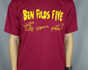 Vintage Ben Folds Five Kiss my Ass 90s t shirt