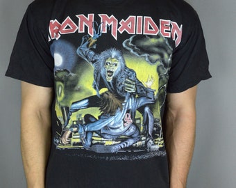 Vintage Iron Maiden REO 90s t shirt