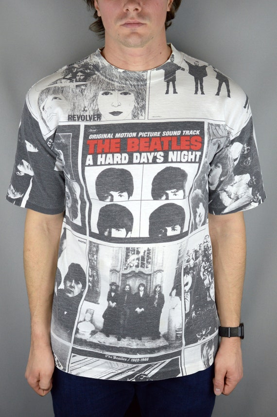 Vintage the Beatles A Hard Days Night All Over Print 90s T - Etsy