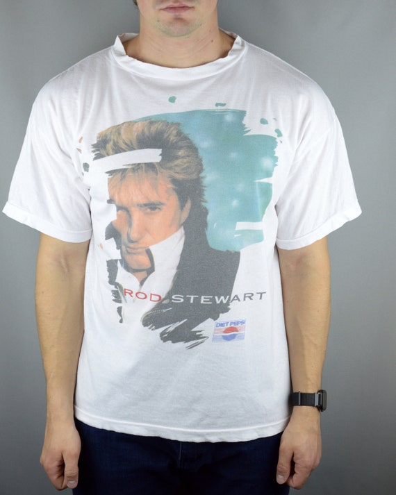 Vintage Rod Stewart Vagabond Tour 1991 t shirt (Si