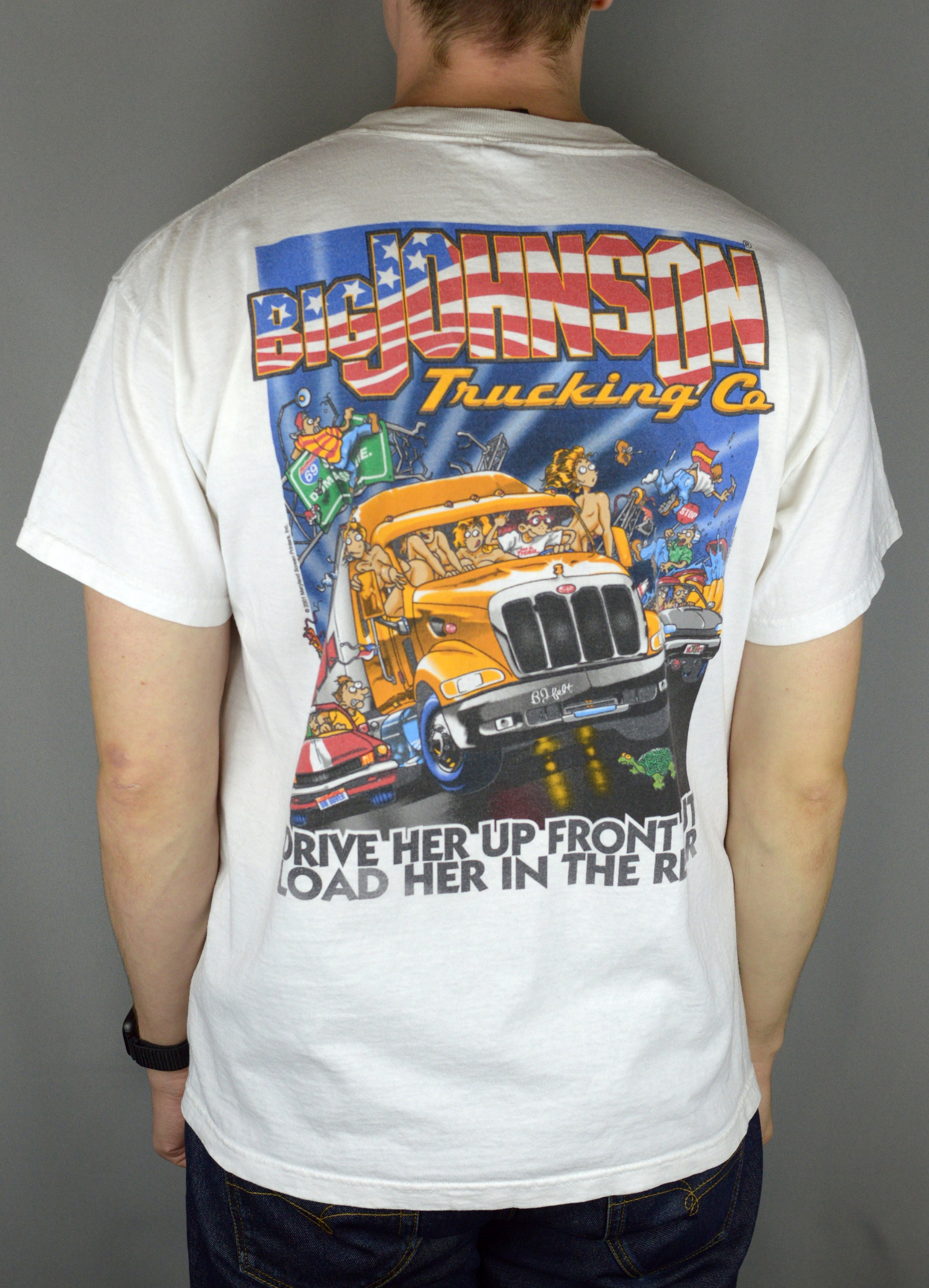 Vintage Big Johnson Trucking bedrijf 