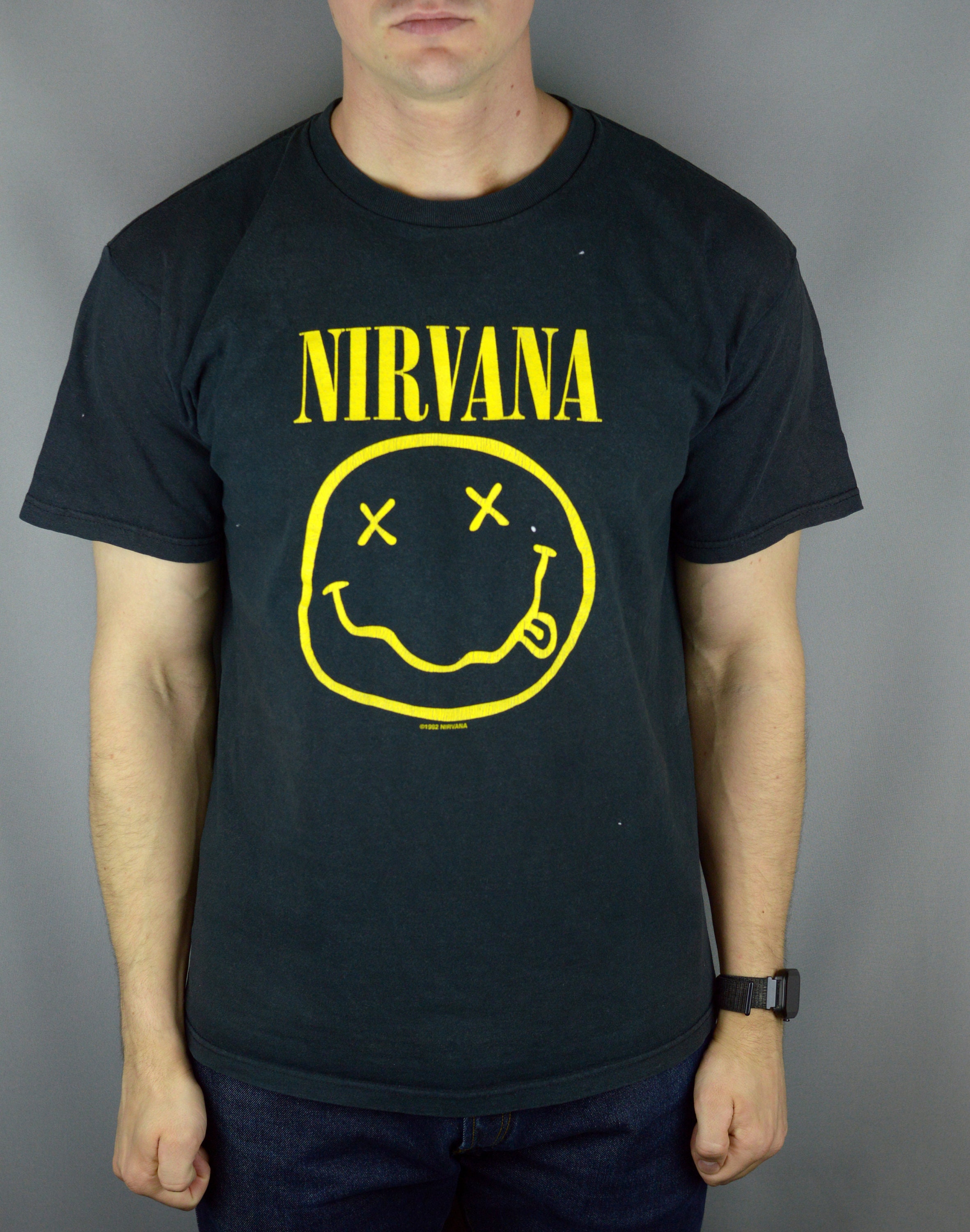 Vintage Nirvana Smile 1992 T Shirt - Etsy