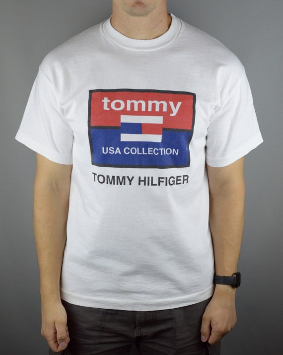 nyt år skab forening Buy Vintage Tommy Hilfiger 90s T Shirt Single Stitch Online in India - Etsy