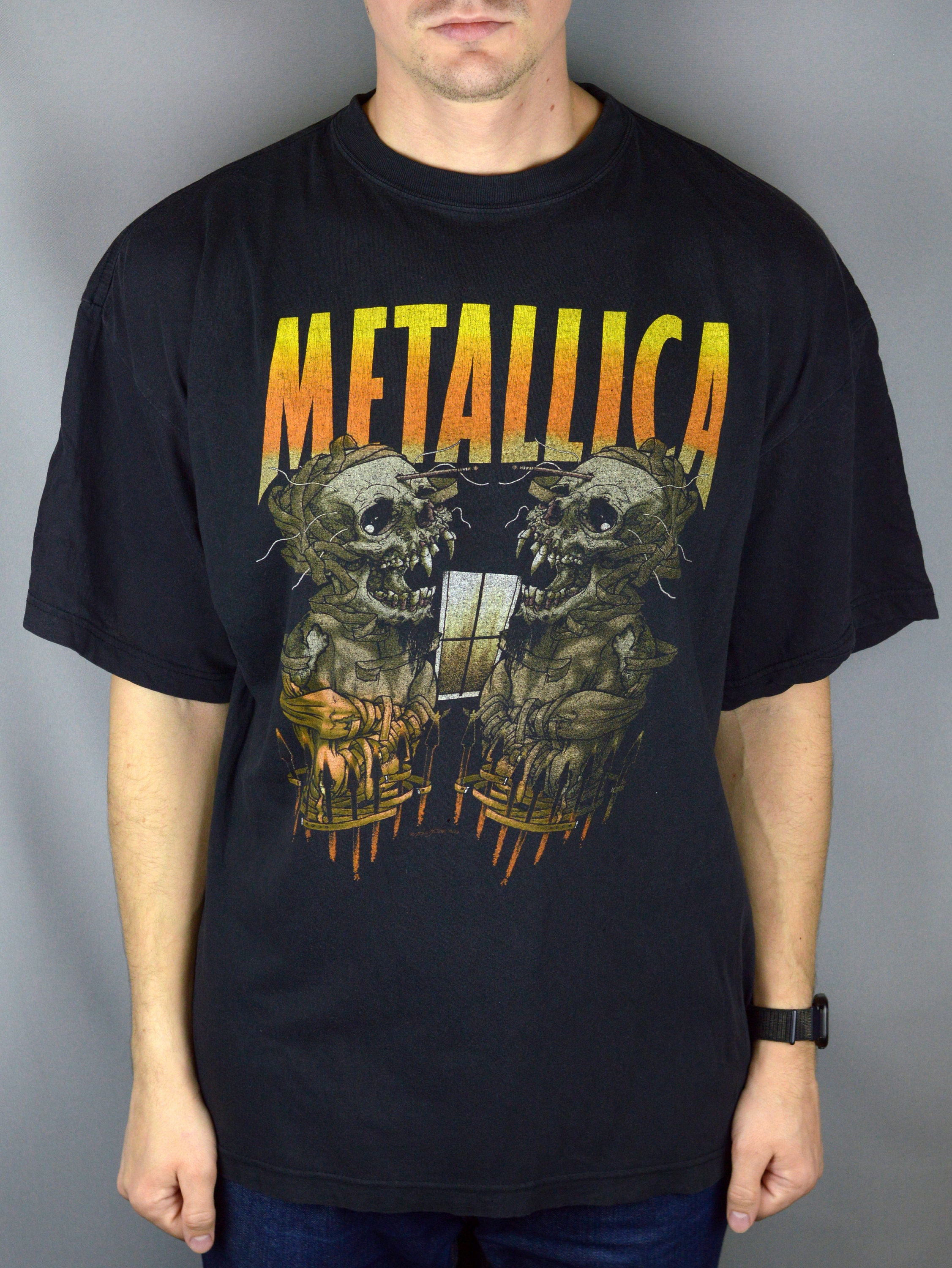 dosis badning Ubrugelig Vintage Metallica Pushead USA Tour 2000 t shirt - Etsy 日本