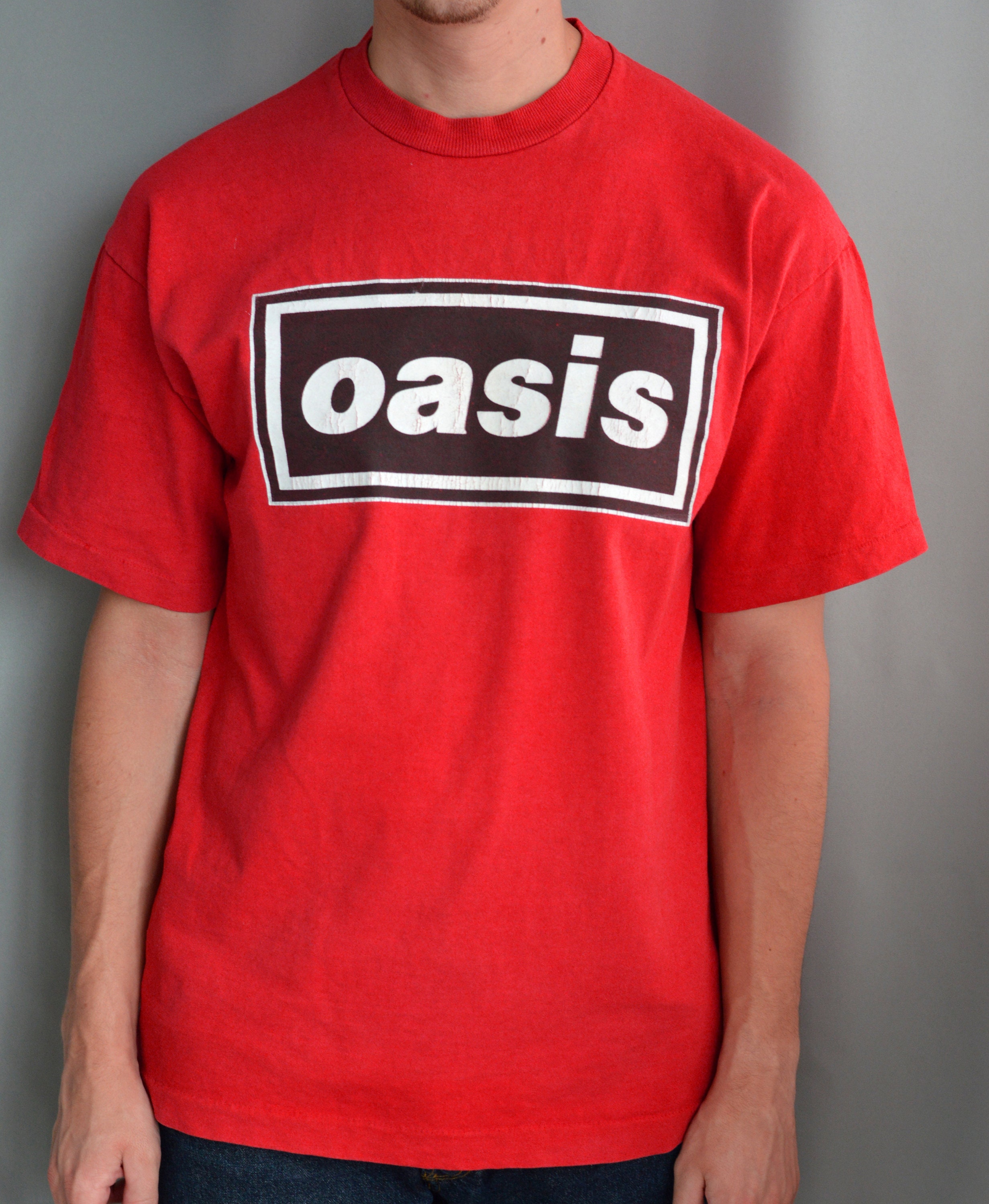 Vintage 90s Oasis T Shirt Single Stitch 