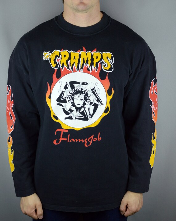 Vintage The Cramps Flamejob 1994 longsleeve t shir