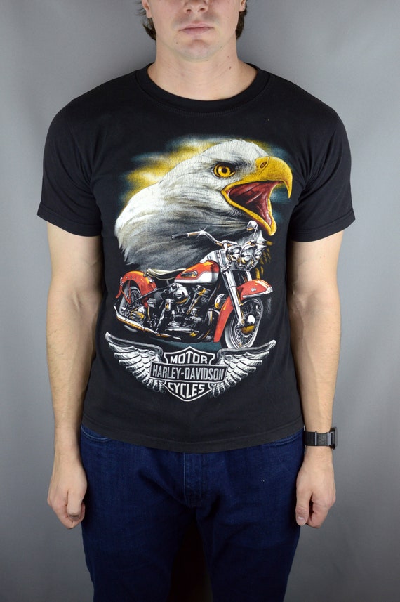 Vintage Harley Davidson 90s T Shirt made in USA - Etsy