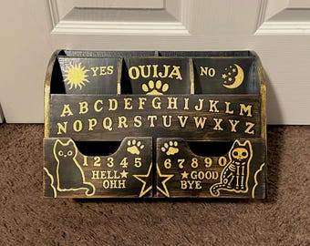 Hand-Painted Ouija Desk Organizer