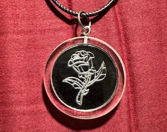 Enchanted Rose Acrylic Pendant