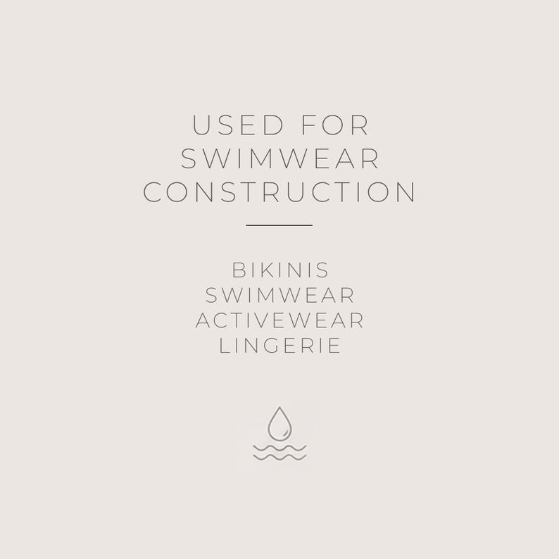 Swimwear Rubber Elastic – 8mm Bikini Elastic Tape – Premium Italian Latex Elastic for Swimwear, Lingerie & Activewear bild 7