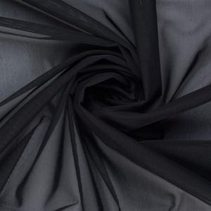 Carvico Alice im Wunderland Mesh - 4-Wege-Stretch - Schwarze Farbe | Perfekt für Bademode, Intimwäsche und Activewear