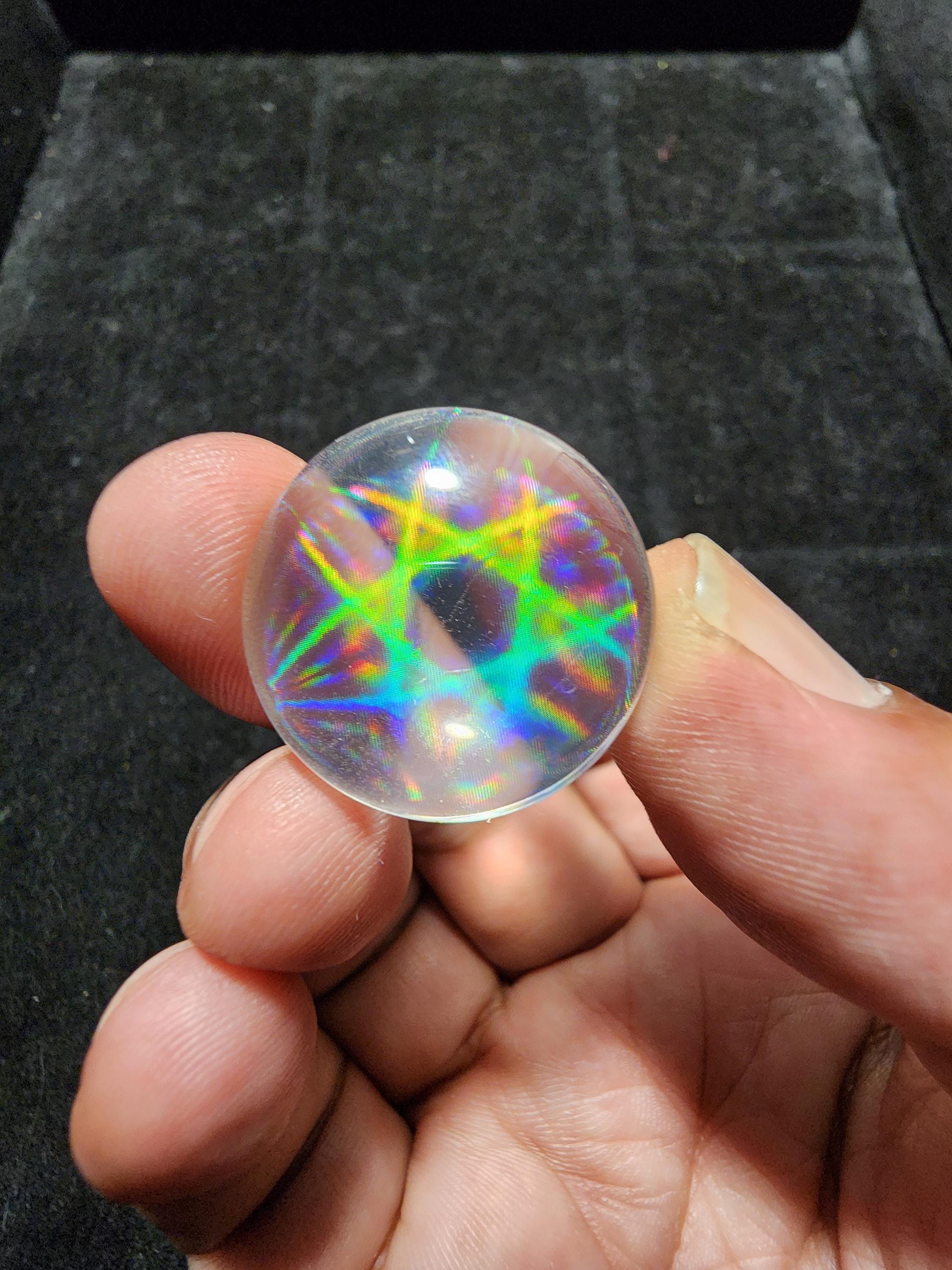 25mm Glass Cabochon Wire Wrapping Product |Transparent Atomic Hologram Circle Dome| Wire Wrapping Materials and Supplies | Wire Wrap Pendant