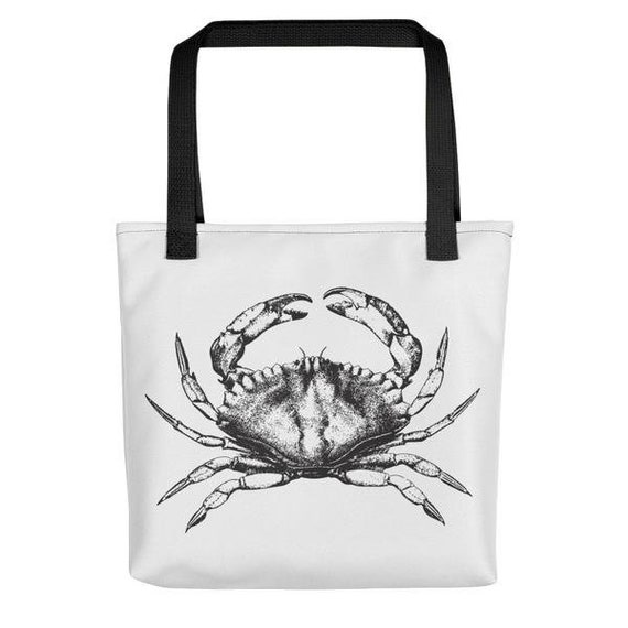 black and white beach tote