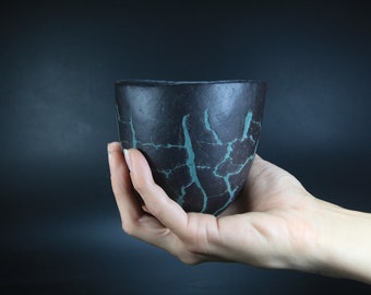 Tazón de estilo japonés Chawan hecho a mano para la ceremonia del té Matcha