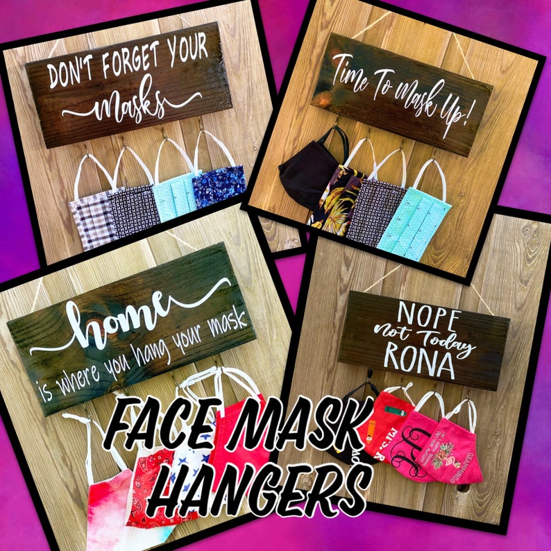 Face Mask Hanger Face Mask Holder Face Holder for Wall Mask Etsy