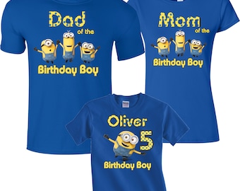 minion 1st birthday shirt