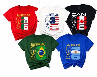 World Soccer Fan Country 2026 Custom Shirt: Matching Group Tees