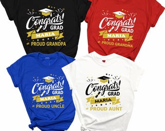 Congrats Grad Proud Family Personalize your Graduate name T-Shirt