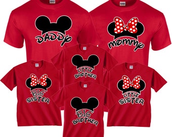Mickey family shirts hotsell
