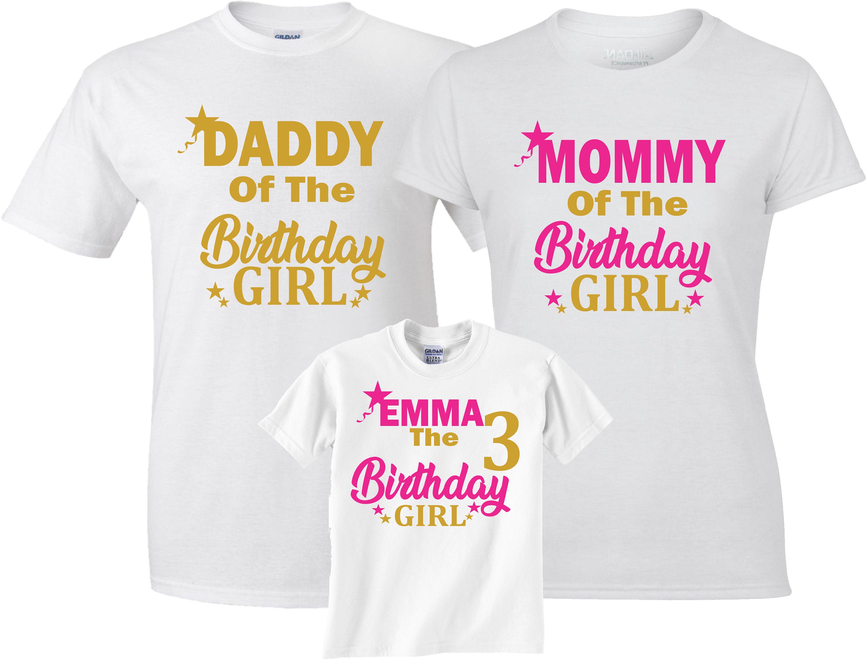 Birthday Girl Custom Family Unicorn MOM 